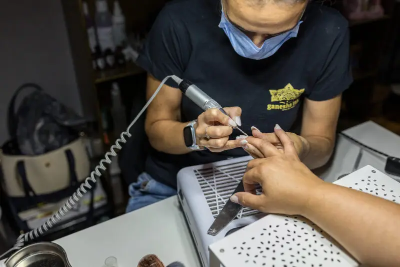 Trabalho de unhas Ganesha Ink